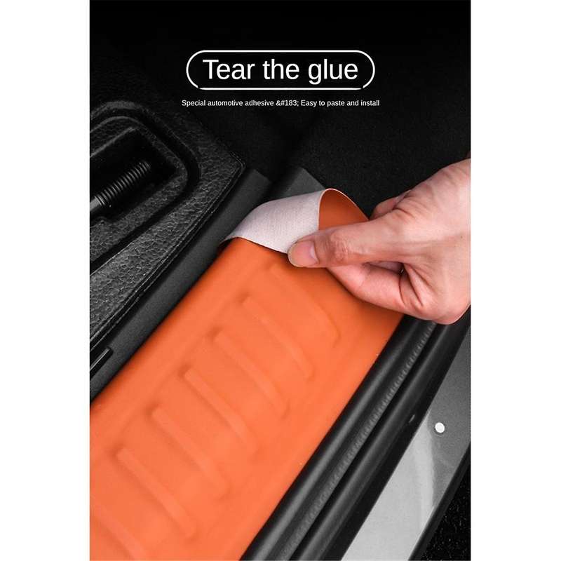 for Leading LiXiang L8 L9 2022 2023 Trunk Sills Trunk Door Sill Sticker Tail Box Protector Orange