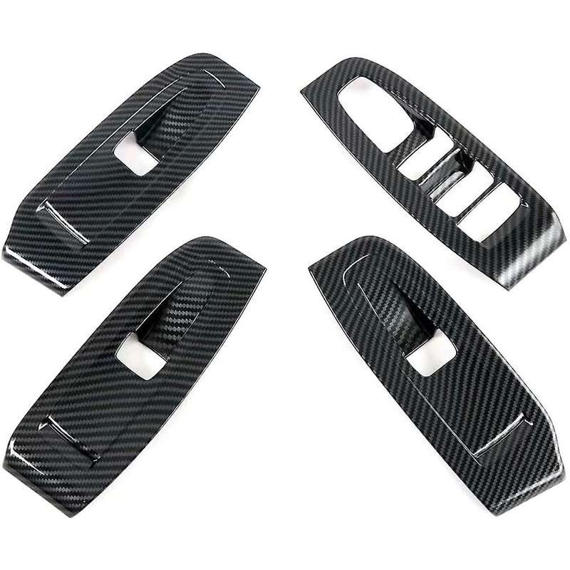 for Legacy 2020 2021 Car Window Lift Switch Panel Cover Trim Decor Frame Accessories Carbon Fiber, 4