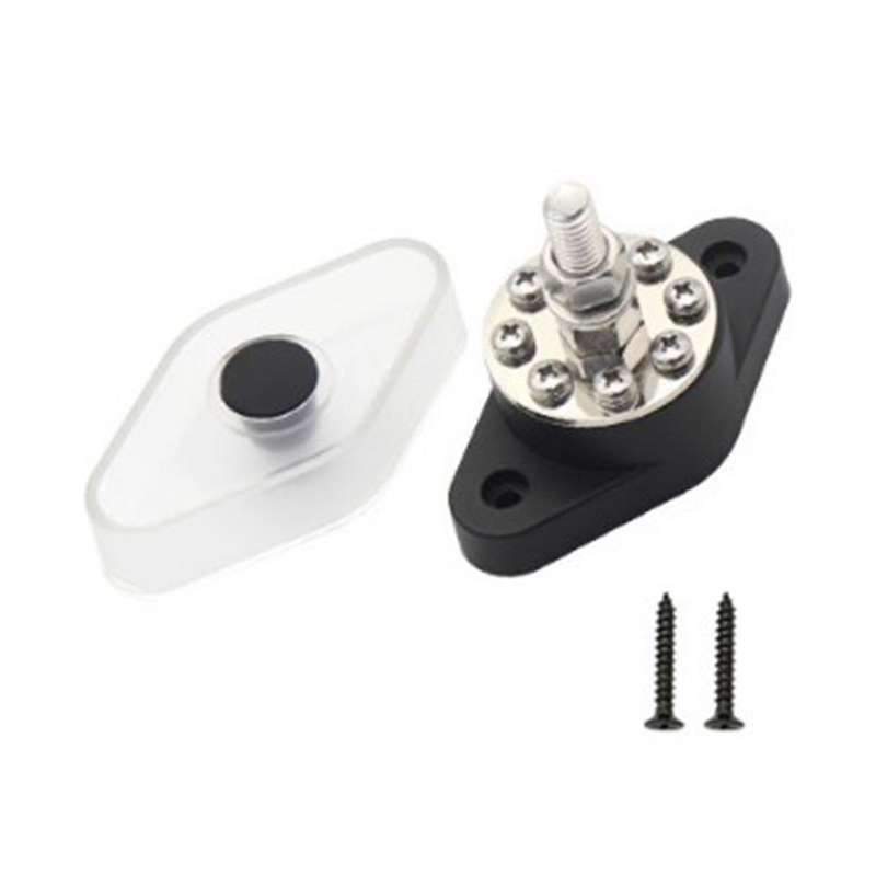 for Line Modification Accessories,black Bus Bar 180a High-current Terminal Post with Lid Stud