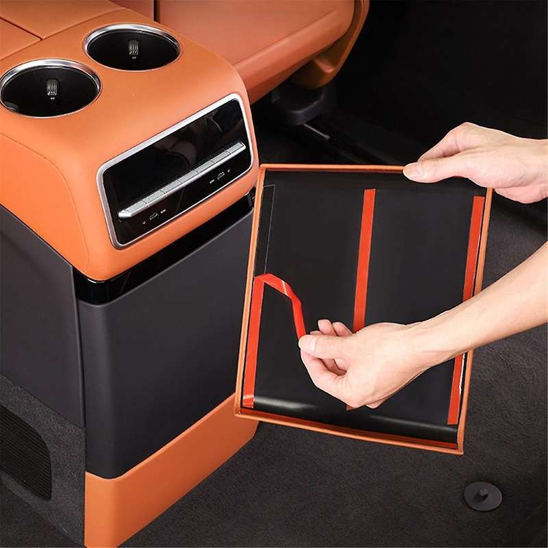 for Li Lixiang L9 2022-2024 Car Rear Refrigerator Anti-Kick Cover Anti-Scratch Refrigerator Panel St