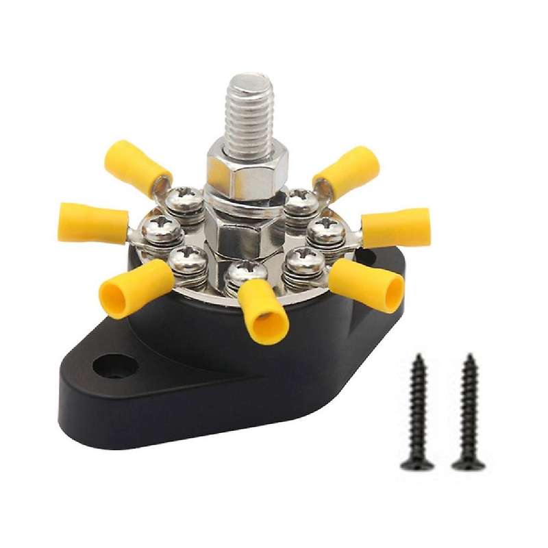 for Line Modification Accessories,blcak Bus Bar 180a High-current Terminal Post without Cover Studs