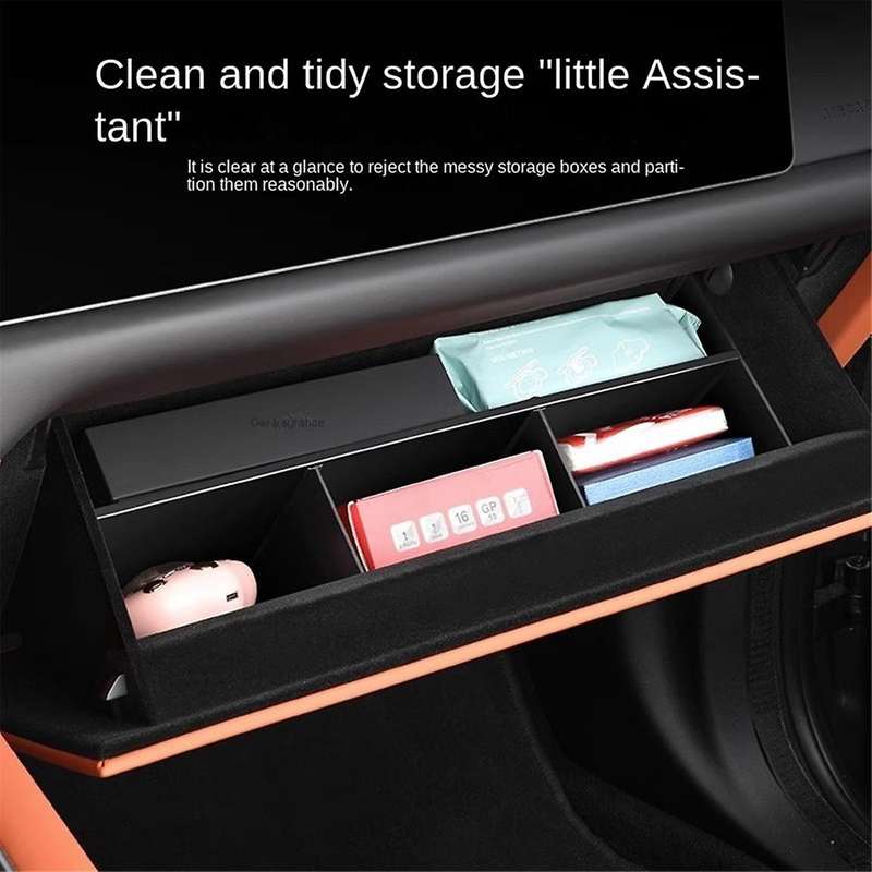 for Lixiang L7 L8 L9 2022 2023 Co-Pilot Glove Box Partition Storage Box,Passenger Storage Box,Glove