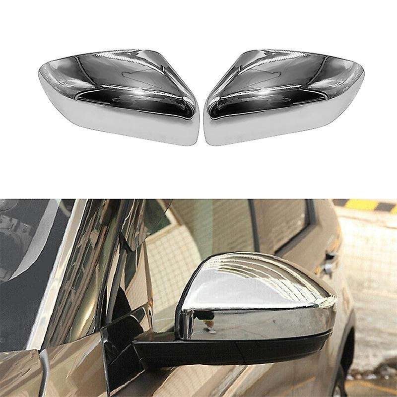 for LR2 LR4 Chrome Replacement Mirror Covers Car Side Door Rear View Mirror Cover Cap Shell
