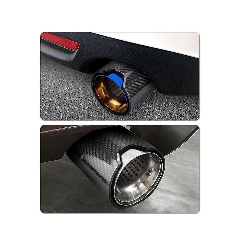 for M2 F87 M3 F80 Exhaust Modified Suitable Cars Carbon Fiber Tail Muffler Burnt Blue Pipe Tips Sil