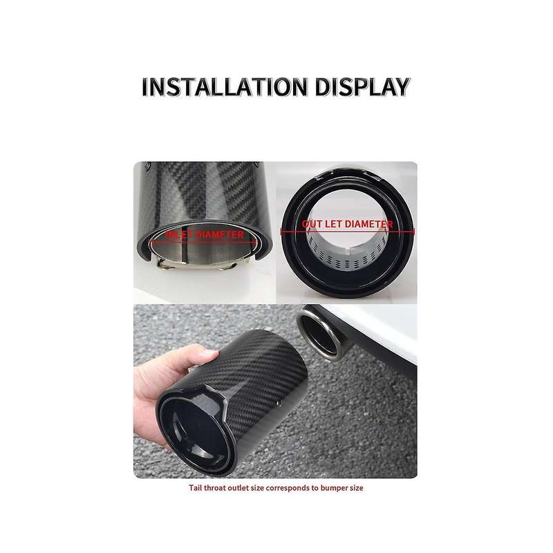 for M2 F87 M3 F80 Exhaust Modified Suitable Cars Carbon Fiber Tail Muffler Burnt Blue Pipe Tips Sil