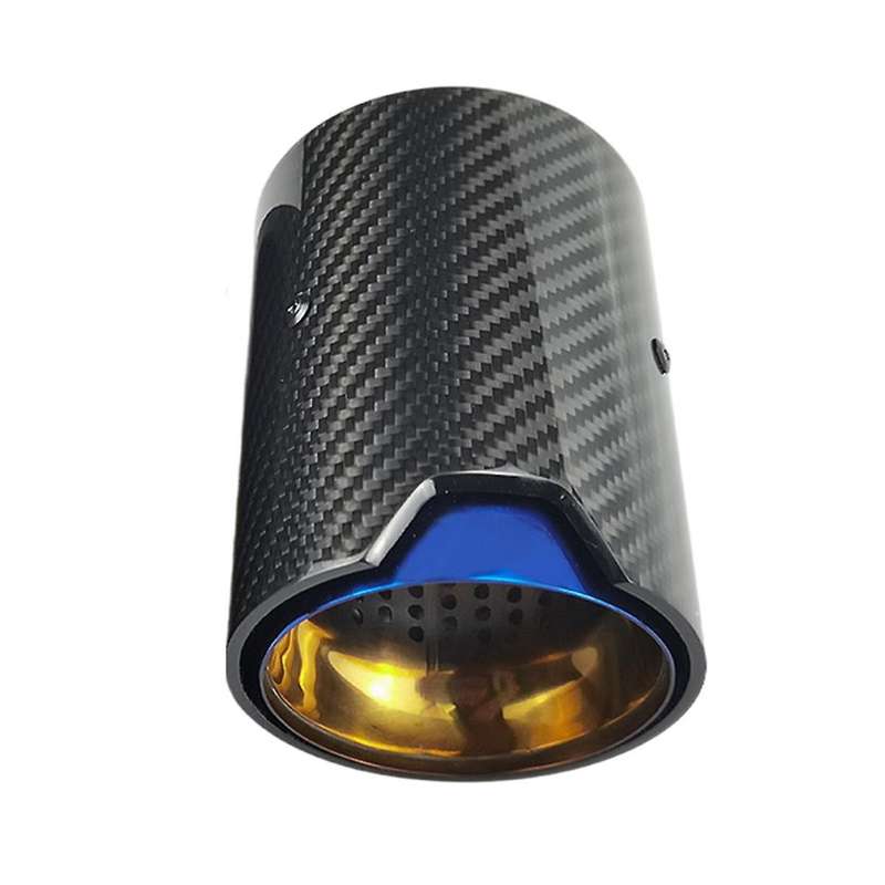 for M2 F87 M3 F80 Exhaust Modified Suitable Cars Carbon Fiber Tail Muffler Burnt Blue Pipe Tips Blu