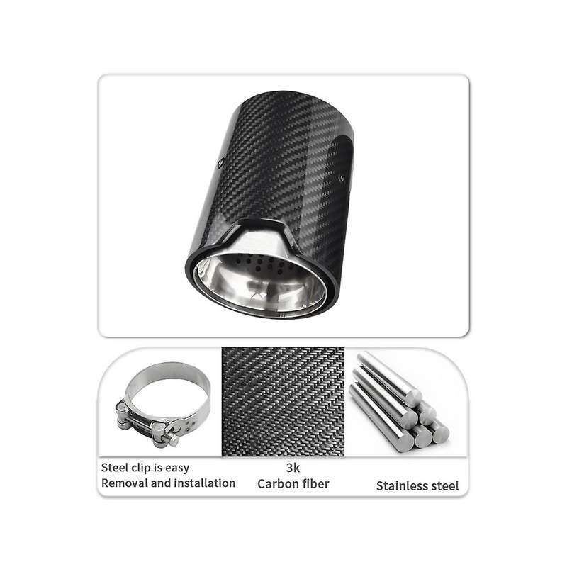 for M2 F87 M3 F80 Exhaust Modified Suitable Cars Carbon Fiber Tail Muffler Burnt Blue Pipe Tips Blu
