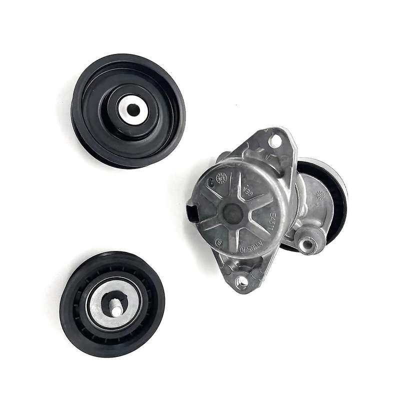 for M272 M273 Engine Drive Belt Tensioner Assembly & 2 Idler Wheels A2722000270 A2722021019 A272202
