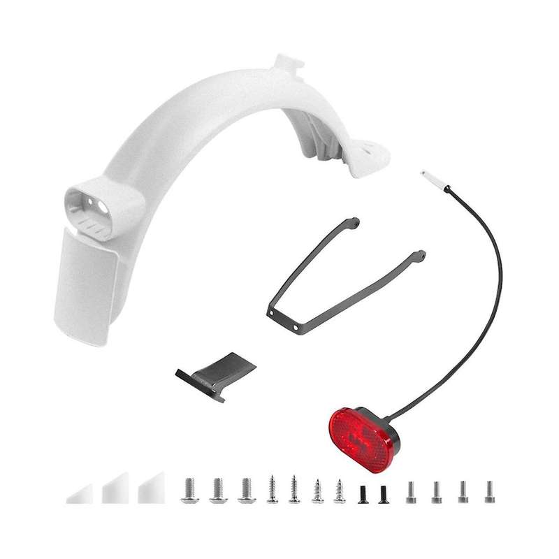 for M365 1S MI3 Electric Scooter Rear Set Bracket Taillight Accessories,White