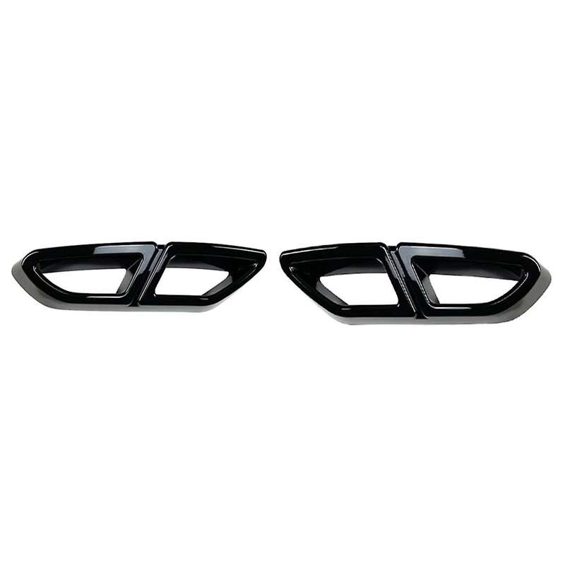 for Magotan B8 2016-2019 Rear Lip Bumper Spoiler Car Tail Throat Frame Exhaust Pipe Trim Glossy Blac