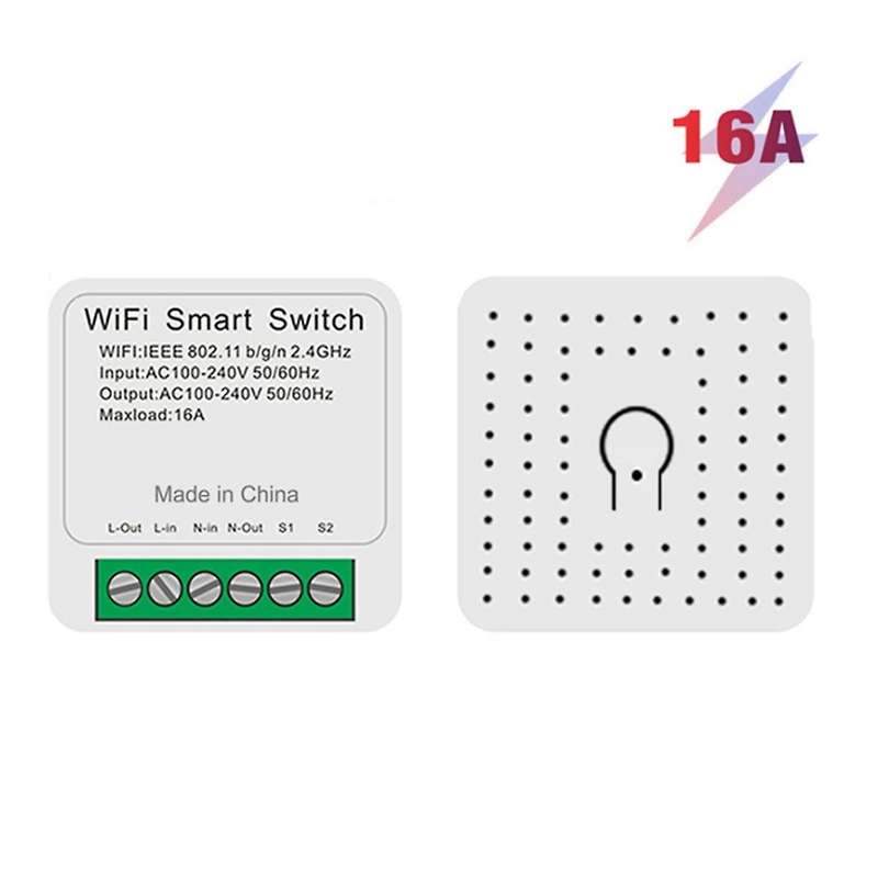 for Matter 16A Smart WiFi Switch One Open Dual Control Control Switches Mini Smart Breaker Voice Con