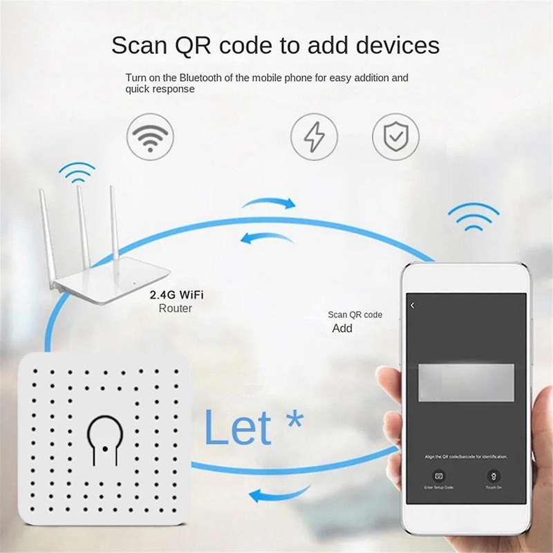 for Matter 16A Smart WiFi Switch One Open Dual Control Control Switches Mini Smart Breaker Voice Con