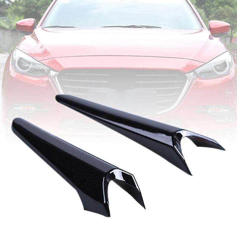 for Mazda 3 Axela 2017 Front Fog Light Eyebrow Cover Trim Sticker Daytime Running Light Decoration