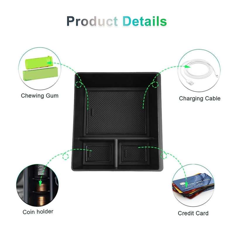 for MG /MG EV 2018-2024 Centre Console Organiser Armrest Storage Box Tray Glove Box Interior Accesso