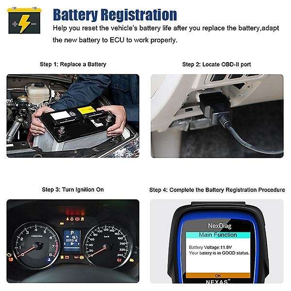 for --Mercury Scan Tool DPF EPB SAS ABS SRS Battery Scanner Car Diagnostic Tool ND603