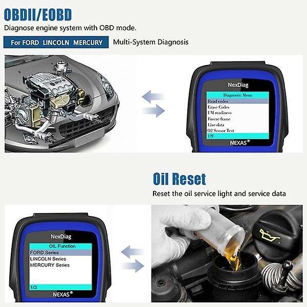 for --Mercury Scan Tool DPF EPB SAS ABS SRS Battery Scanner Car Diagnostic Tool ND603