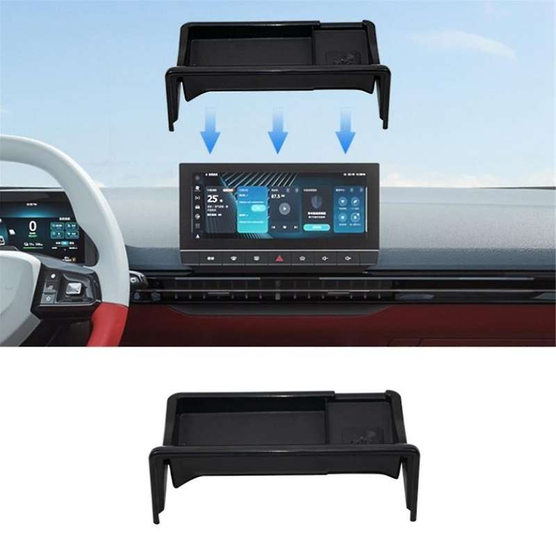 for MG 4 EV Mulan 2023 2024 Central Console Navigation Screen Organizer Tray Tissue Storage Box Inte