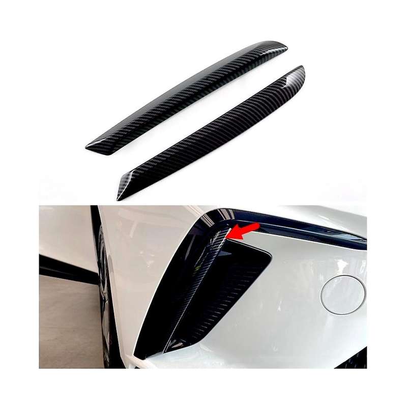 for Mg 4 Mg4 Ev Mulan 2023 2024 Car Front Fog Light Lamp Cover Trim Sticker Accessories ,abs Carbon