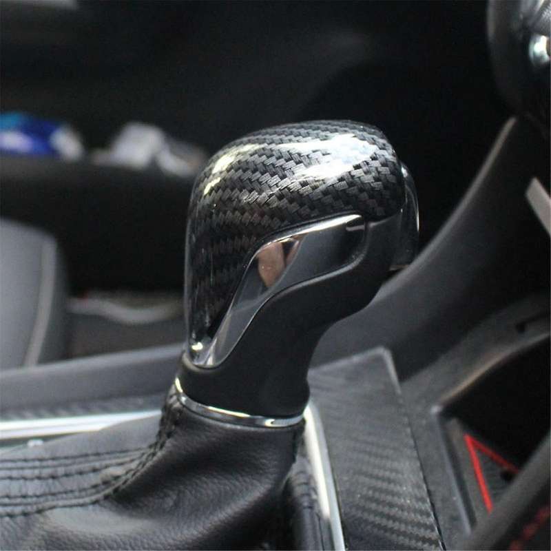 for MG ZS 2017 2018 2019 2020 EV MG6 Carbon Fiber ABS Car Gear Shift Knob Head Cover Trim Car Inter