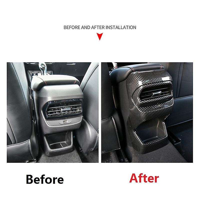 for MG 5 MG5 2020 2021 Car Rear Armrest Air Conditioning Outlet Vent Anti-Kick Cover Trim Decoratio