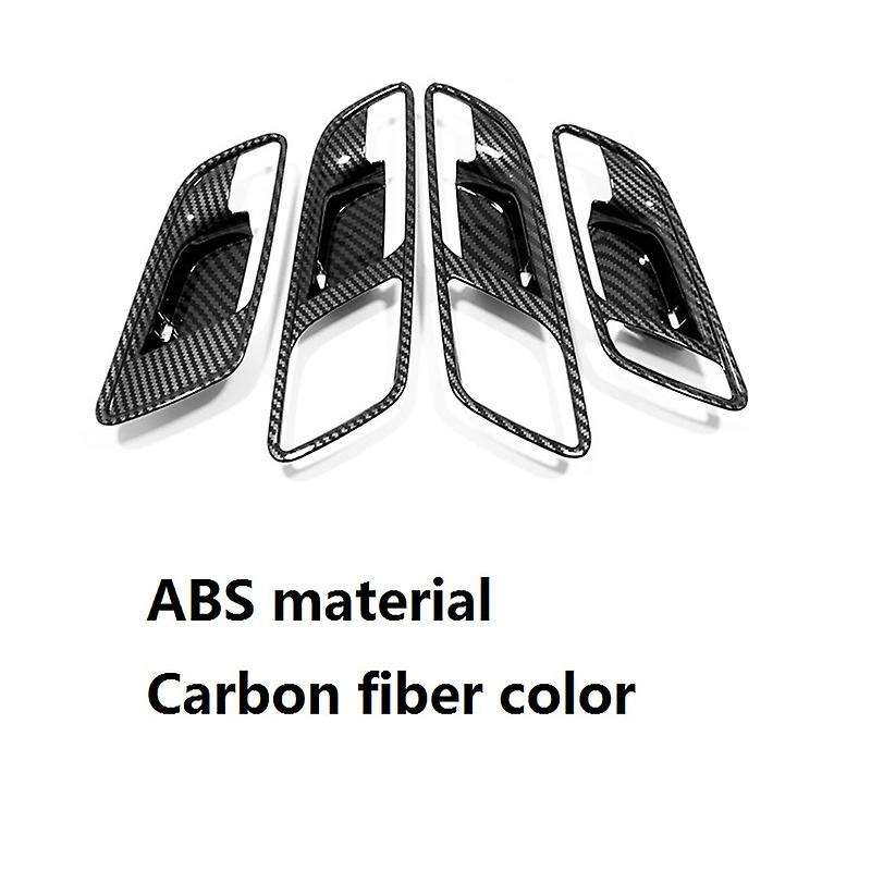 for MG 6 MG6 2020 2021 ABS Carbon Fiber Car Inner Door Handle Bowl Protector Frame Cover Trim Car Ac