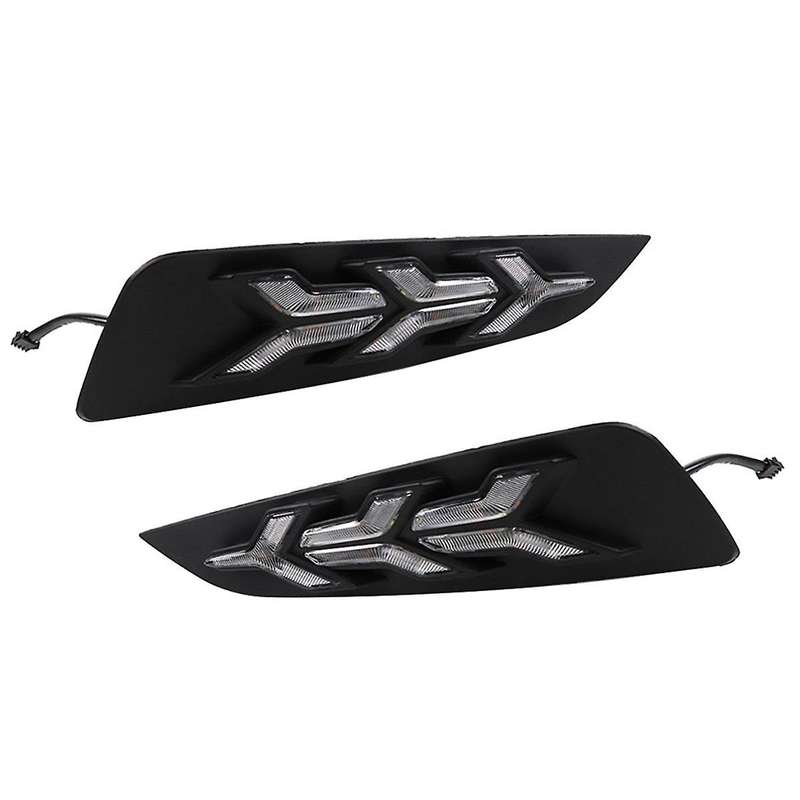 for MG6 MG 6 2017-2019 Car LED Fog Lamp Turn Signal Light DRL Daytime Running Light , Yellow+White+B