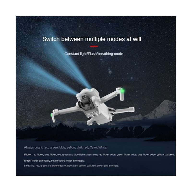 for Mini 3 Eye Light Head Light Blinking Light Portable Warning Light Night Flight LED Indicator