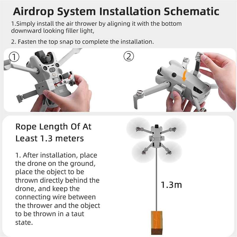 for MINI 4 PRO Thrower Multi-Functional Convenient Aerial Thrower Thrower Wedding Throwing Mounted A