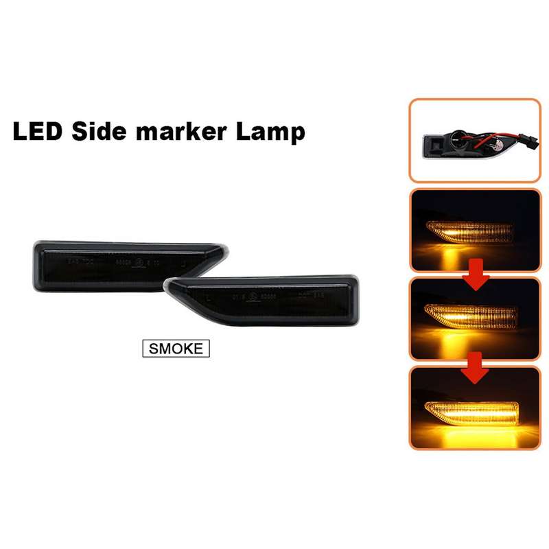 for Mini Countryman F60 2017 2018 2019 2020 Dynamic Sequential LED Side Marker Light Flowing Turn Si