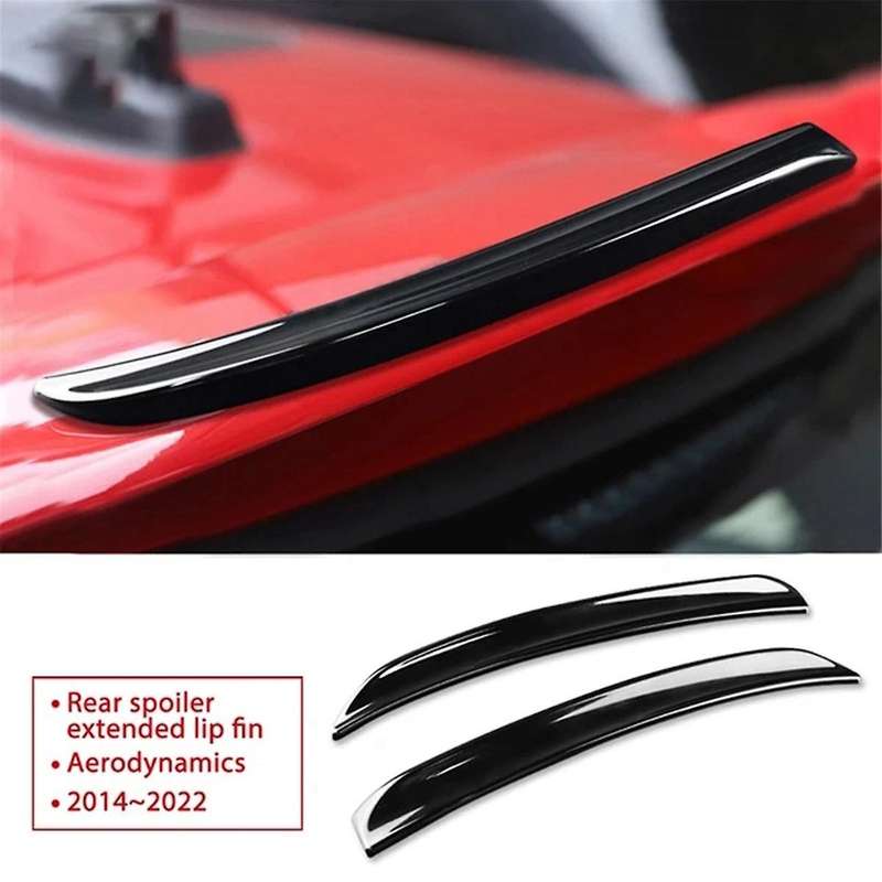 for MINI F55 F56 Red Car Rear Trunk Roof Spoilers Primer Auto Tail Wing Decoration Exterior Modifica