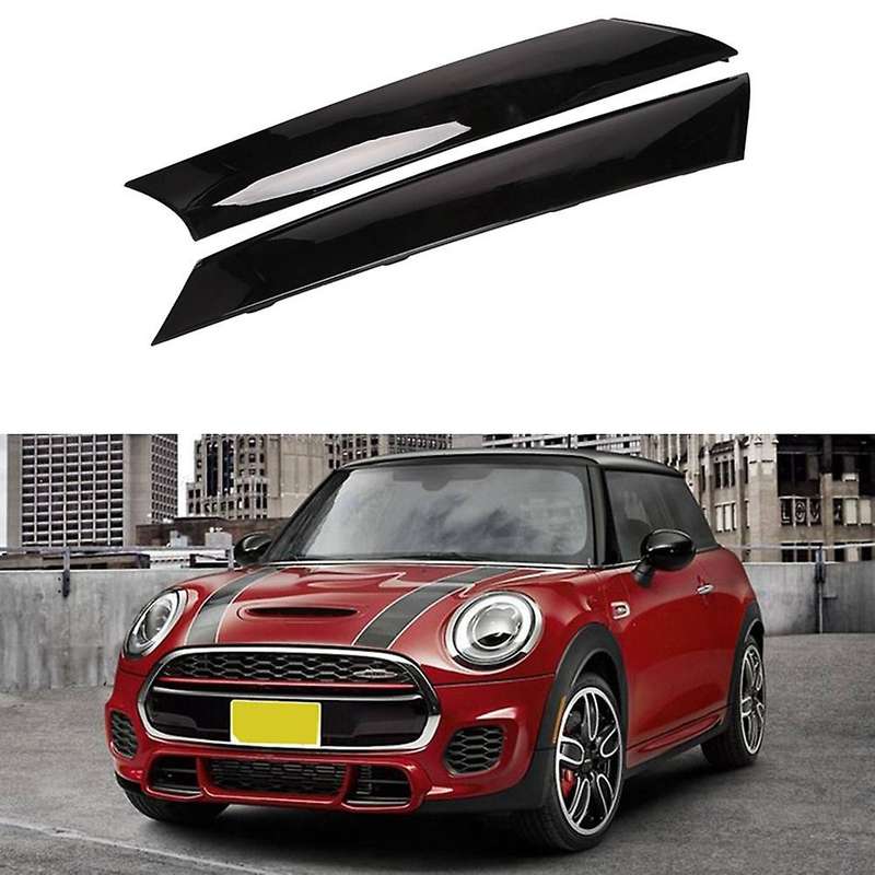 for Mini R57 R55 R56 07-15 Front Left Windshield Post Trim Bright Black Exterior Molding A Pillar T