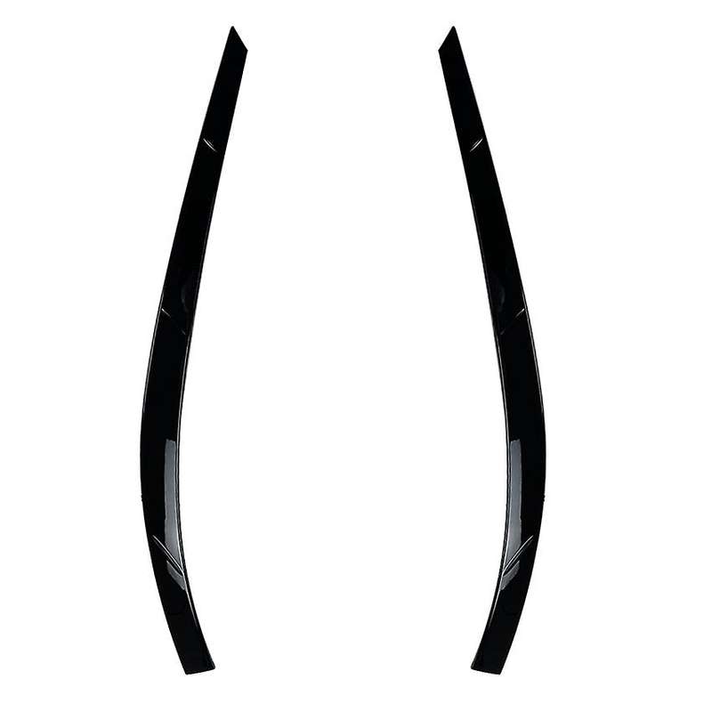 for MK1 2011-2016 Black Car Sticker Front Headlights Eyebrow Eyelid Trim Cover Accessories ABS