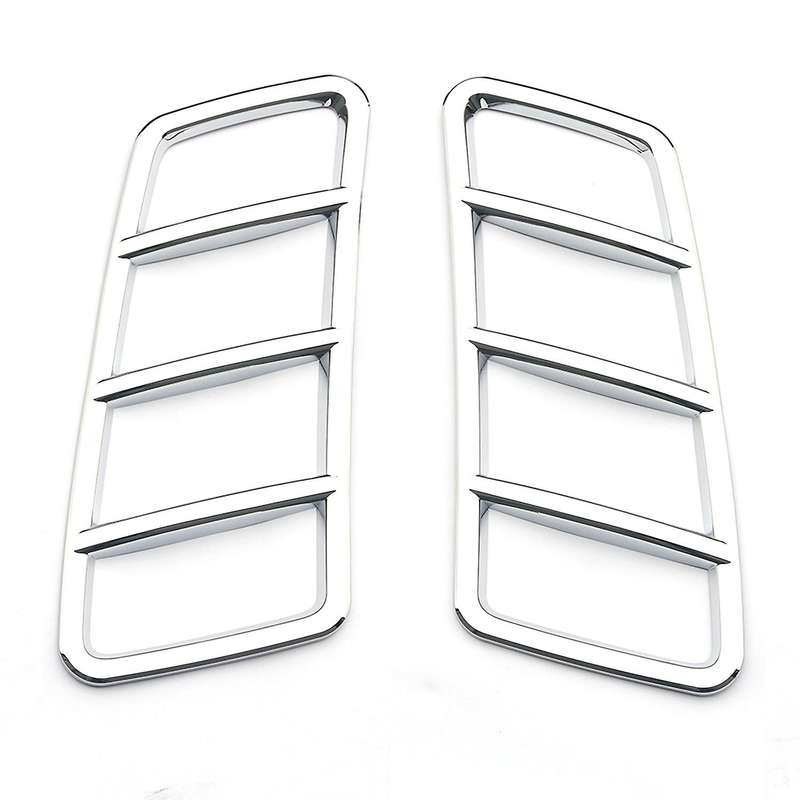 for ML GLS W163 W164 Chrome ABS Hood Engine Air Outlet Frame Cover Trim Car Accessories