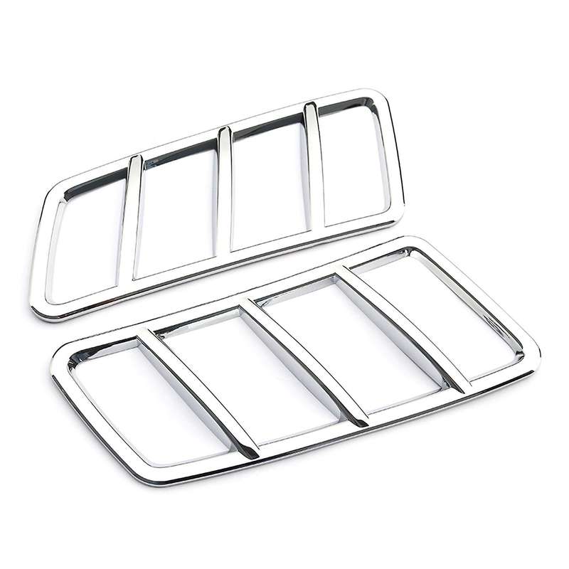for ML GLS W163 W164 Chrome ABS Hood Engine Air Outlet Frame Cover Trim Car Accessories