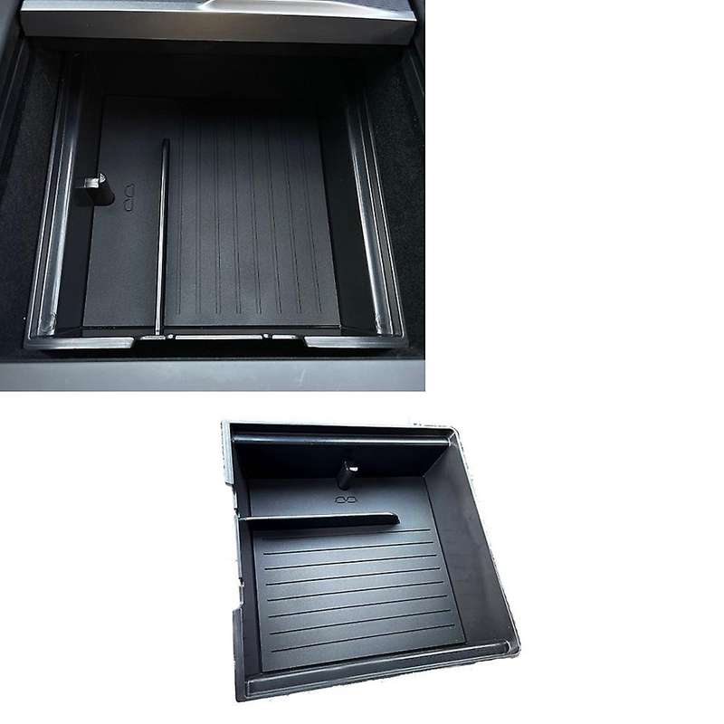 for Model 3 2024 Car Center Console Organizer Storage Box Tray Accessories - with Smooth Slide Techn
