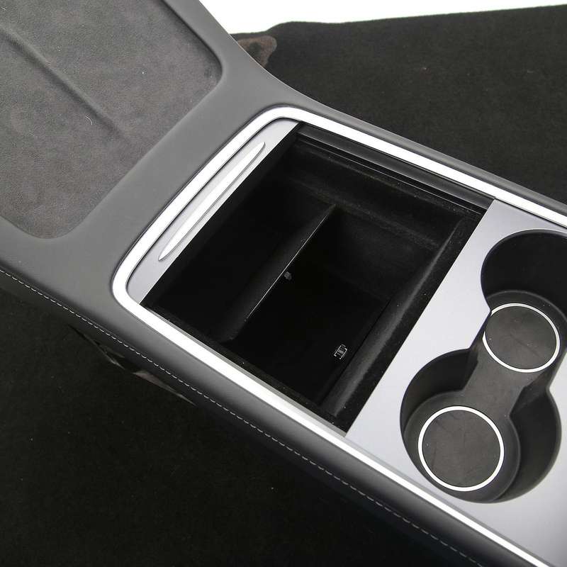 for Model 3 2021 Model Y Center Console Storage Box Armrest Box Organizer Car Interior Accessories