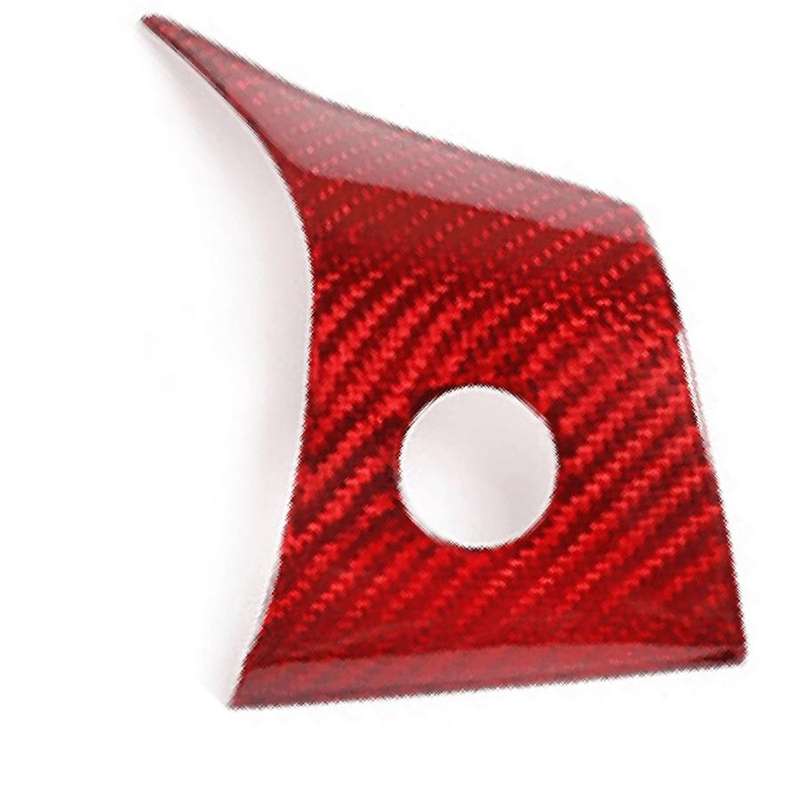 for Model 3 2018 2019 2020 Sequins Steering Control Panel Frame Decorative Cover Parts Carbon Fibers