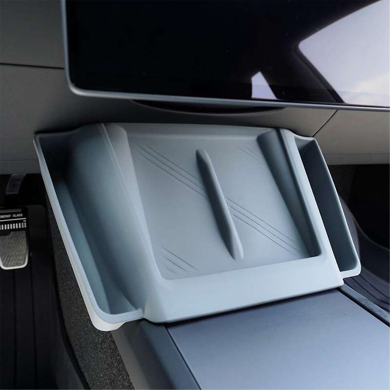 for Model 3 2024 Center Console Wireless Charging Silicone Pad Organizer Interior Accessories