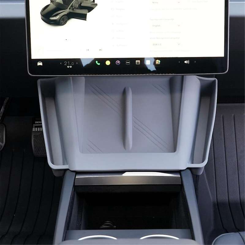 for Model 3 2024 Center Console Wireless Charging Silicone Pad Organizer Interior Accessories