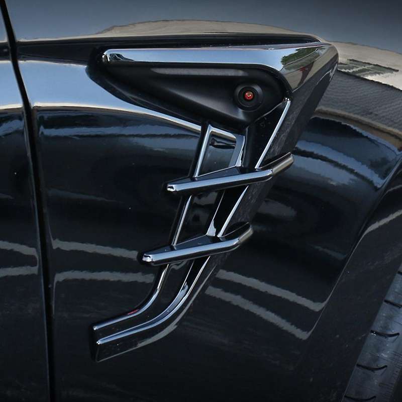 for Model 3 2024 Side Camera Protection Cover Side Cover Trim Stickers - Bright Black