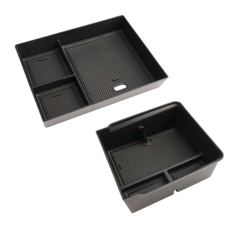 for Model 3 2024 Centre Console Organiser & Armrest Storage Box Tray Interior Accessories , 2pcs