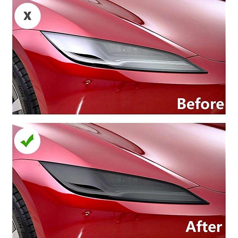 for Model 3 2024 Headlight+rear Tail Light Protector Film Tpu Headlights Tail Lamp Sticker Protectio