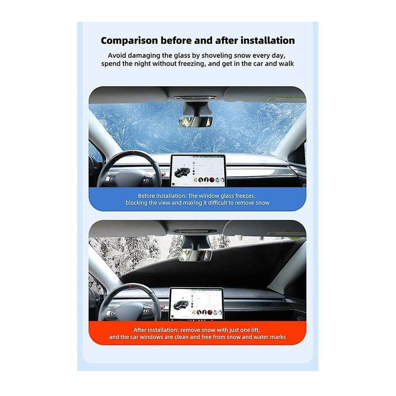 for Model 3 Model S Model Y Car Covers Front Windshield Shade Winter Anti Snow Auto Cover Exterior A