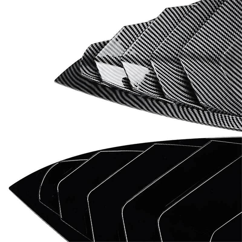 for Model 3 2024+ Rear Side Window Louvers Scoop Shades Cover Blinds Spoiler Gloss Black