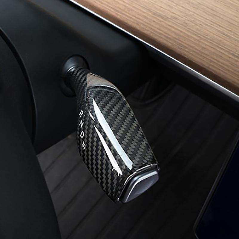 for Model 3 Model Y 2016-19 Car Carbon Fiber Wiper Shift Trim Steering Wheel Shift Paddle Cover Acce
