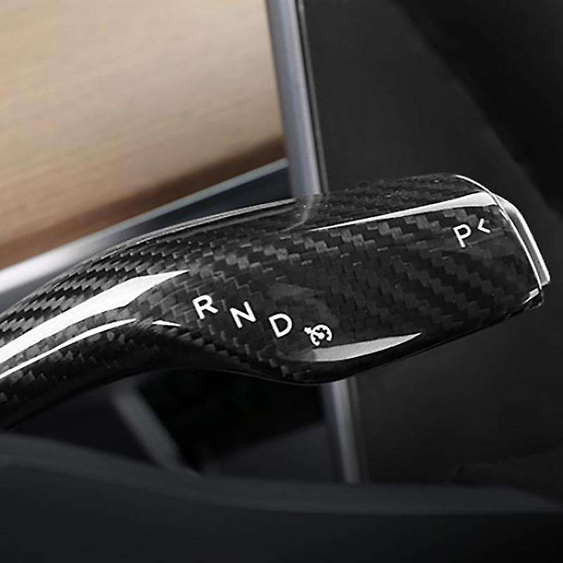 for Model 3 Model Y 2016-19 Car Carbon Fiber Wiper Shift Trim Steering Wheel Shift Paddle Cover Acce