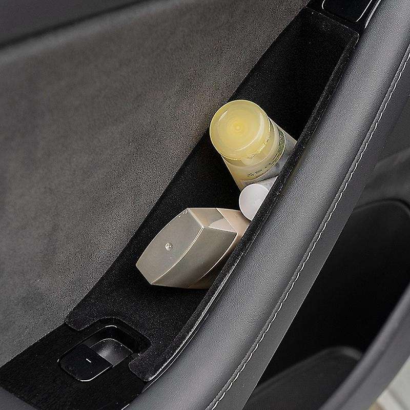 for Model 3 Model Y 2020 2021 Car Door Side Armrest Box Storage Organizer Container Holder Box Suede