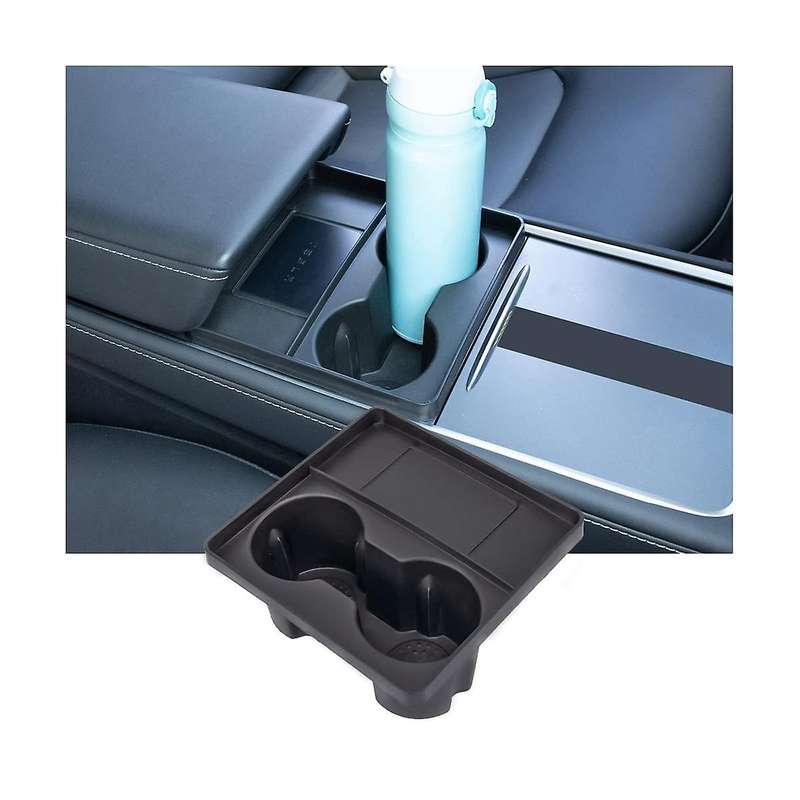 for Model 3 Model Y 2021 2022 2023 Center Console Water Cup Holder Insert Slot Limit Clip Accessorie