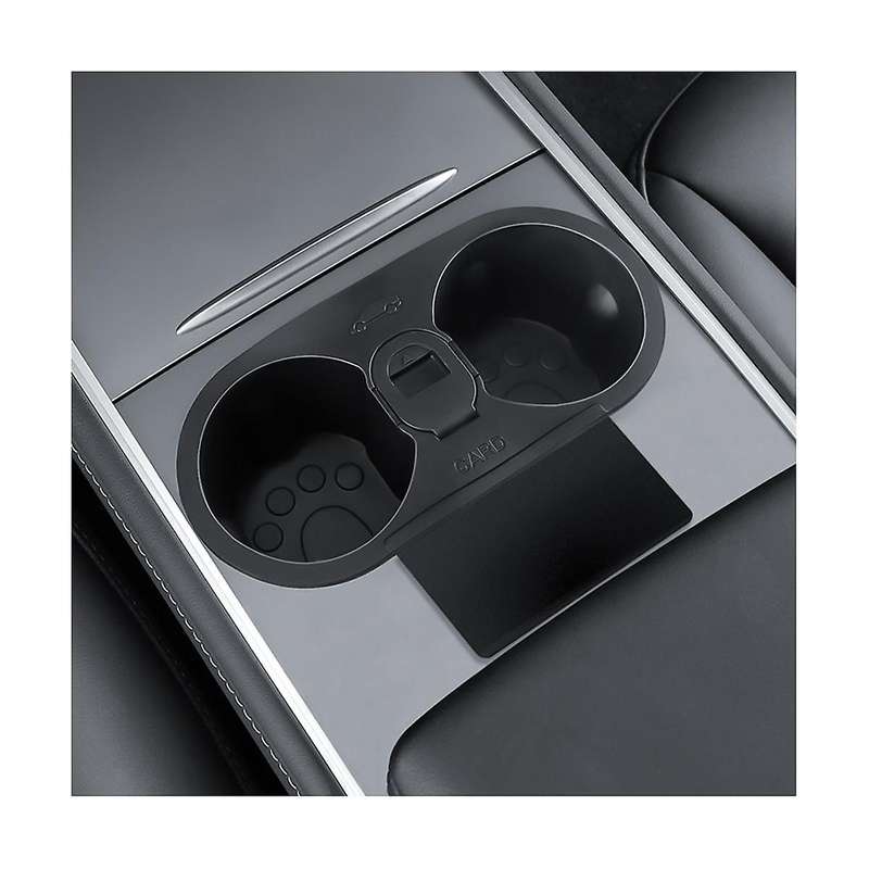 for Model 3 Model Y 2017-2023 Water Cup Holder Insert Center Console Slot Limit Clip Kit Accessories