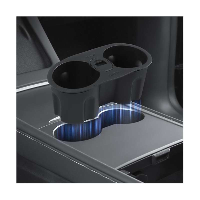 for Model 3 Model Y 2017-2023 Water Cup Holder Insert Center Console Slot Limit Clip Kit Accessories